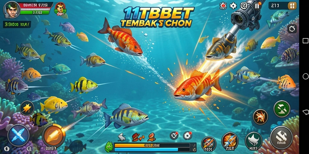 Tampilan menakjubkan dari gameplay Tembak Ikan 11TBET.