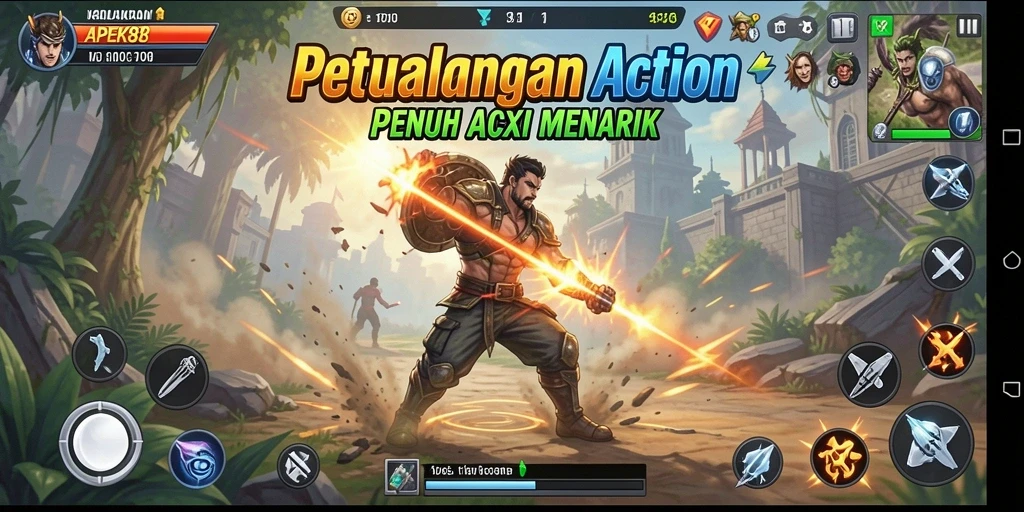 Tampilan menarik dan gameplay mendebarkan dari APEK88.