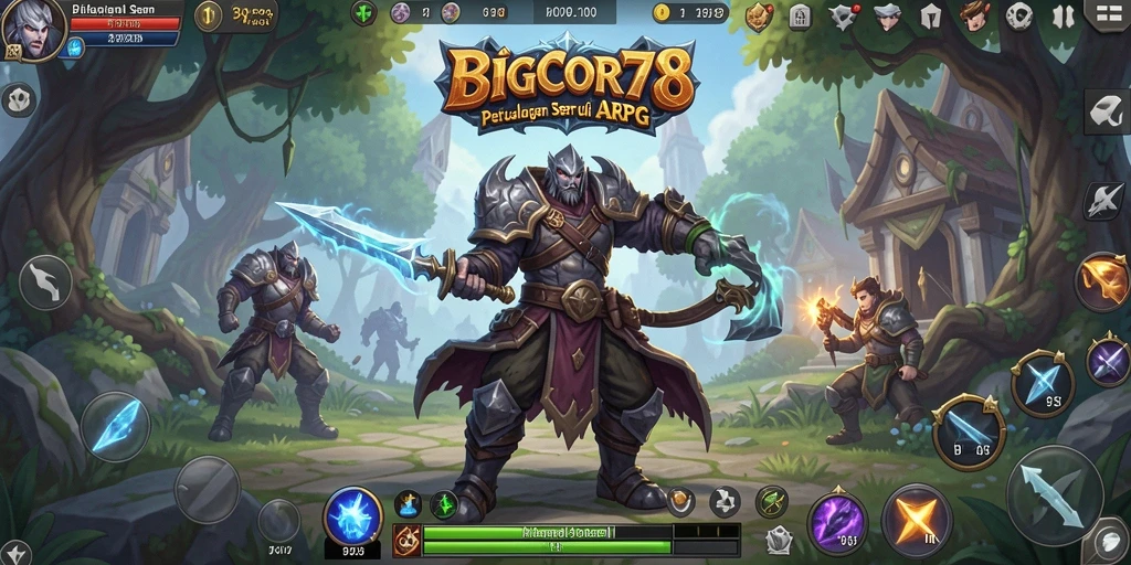 Screenshot menampilkan aksi seru gameplay ARPG BIGCOR78.