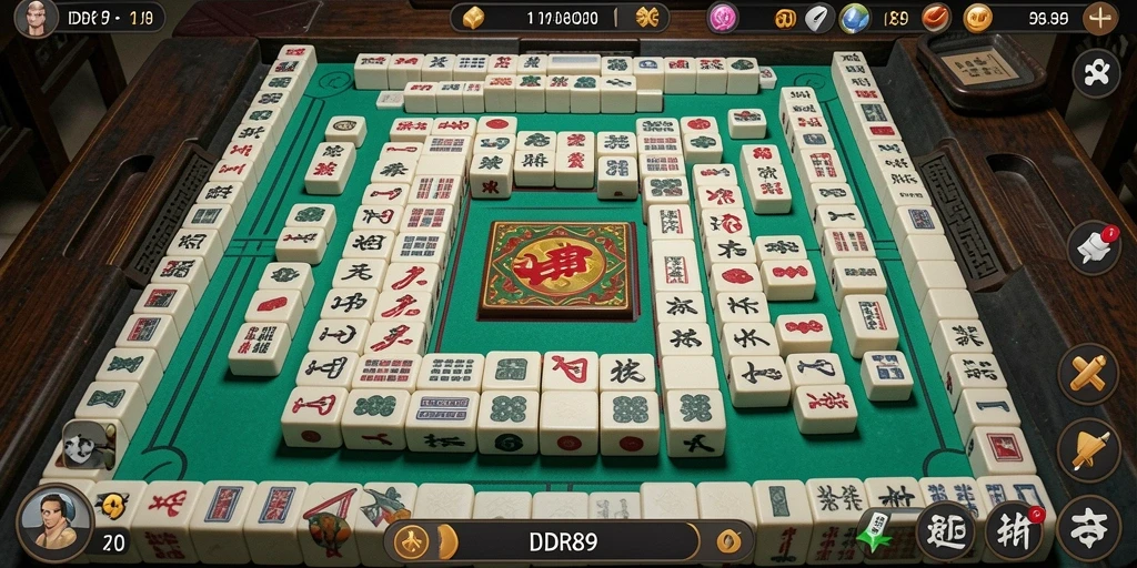 Screenshot gameplay IDR89 yang menunjukkan aksi permainan Mahjong.
