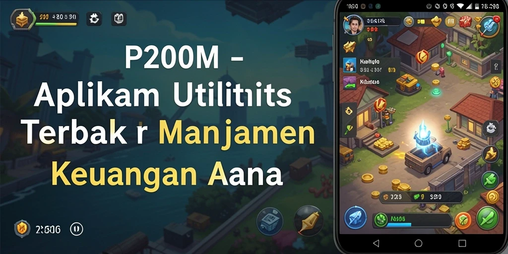 Screenshot P200M menunjukkan antarmuka aplikasi yang intuitif dan informatif.