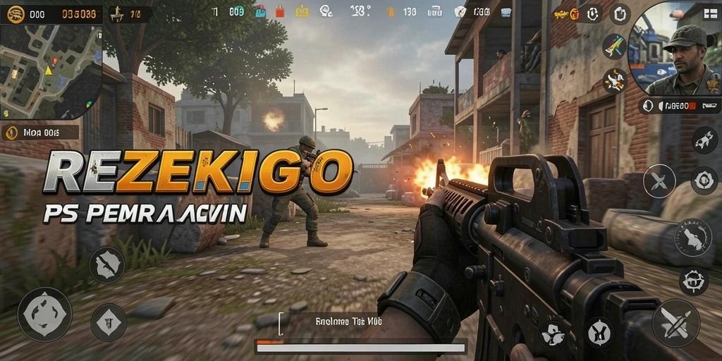 Screenshot gameplay <strong>REZEKIGO</strong> menunjukkan pertempuran mendebarkan di arena yang penuh aksi.