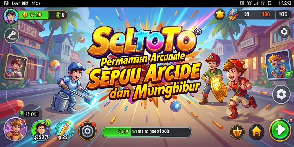 Tampilan gameplay seru dari SELTOTO dengan tantangan Arcade.
